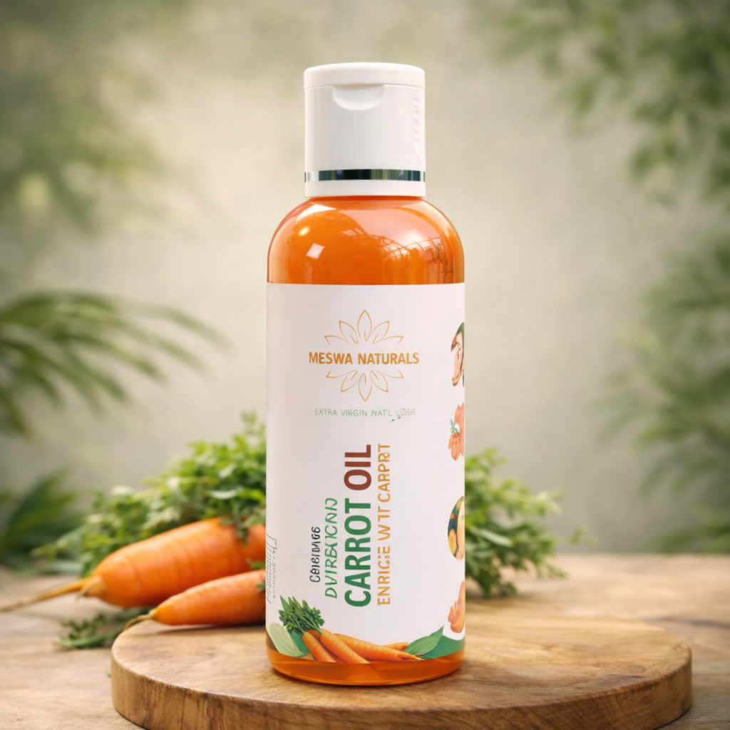 Meswa Naturals Extra Virgin Carrot Oil| Best Natural Skin care products from kerala 10% discount