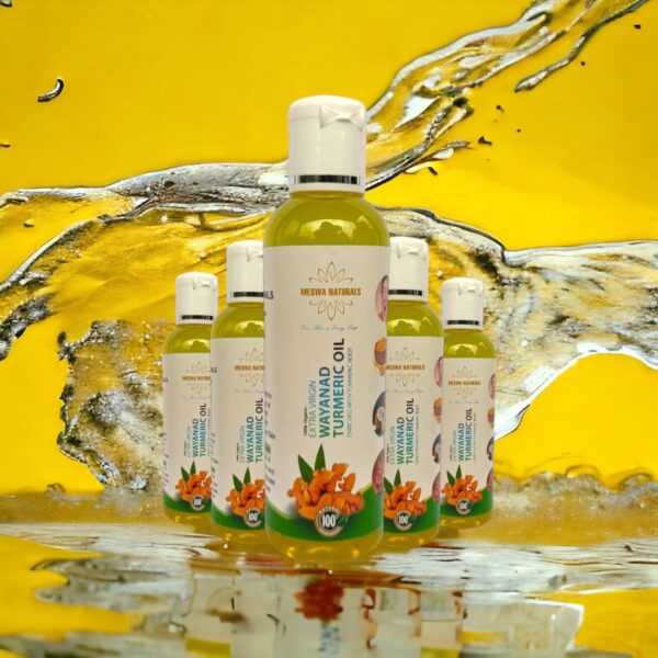 MESWA NATURALS | 100% Organic | Extra Virgin Wayanad Turmeric Oil | (Ventha Velichenna/ Urukku Velichenna) | Enriched With High Curcumin Turmeric Roots - Image 3